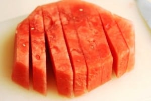 Frozen Watermelon and Banana Pops. Sometimes the most simple snack is the tastiest snack!
